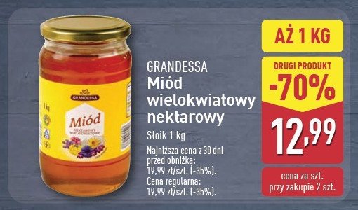 Miód wielokwiatowy nektarowy GRANDESSA promocja
