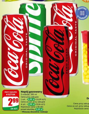 Napój gazowany Coca-Cola Original Taste promocja w Dino