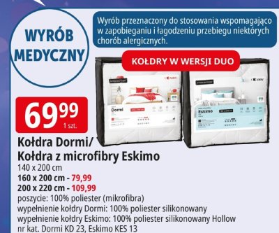 Kołdra Dormi/Kołdra z microfibry Eskimo promocja w Leclerc