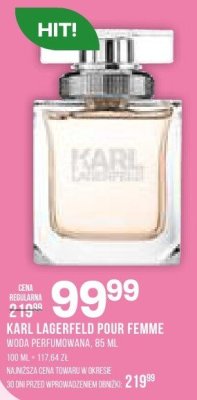 Perfumy Karl Lagerfeld Pour Femme promocja w Drogerie Natura