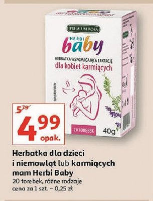 Herbata dla kobiet karmiących Herbi baby promocja