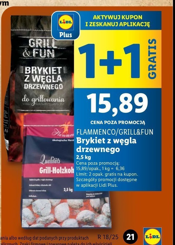 Brykiet w臋gla drzewnego Grill and fun promocja