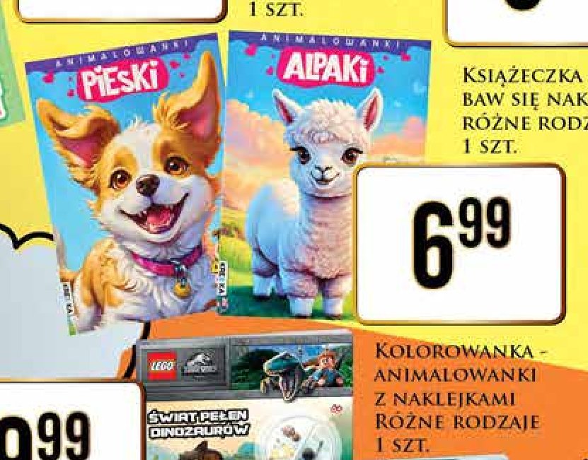 Kolorowanka-animalowanka z naklejkami pieski promocja