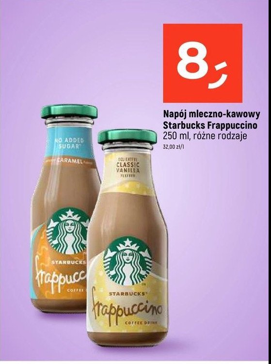 Napój carmel Starbucks frappuccino promocja w Dealz