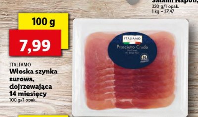 Szynka surowa prosciutto Italiamo promocja