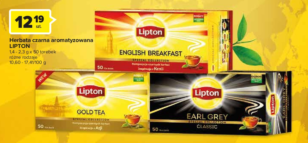 Herbata english breakfast Lipton promocje