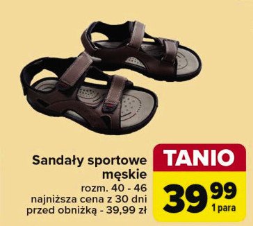 Sanda艂y sportowe m臋skie 40-46 promocja
