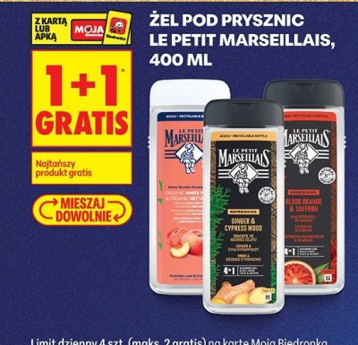 Żel pod prysznic 1+1 GRATIS promocja w Biedronka