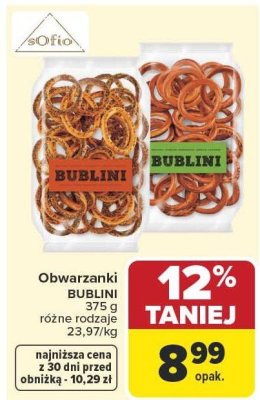 Obwarzanki BUBLINI 375 g różne rodzaje promocja w Carrefour Market