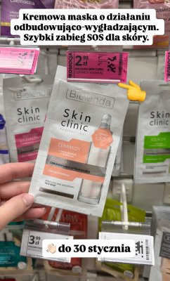 Maska do twarzy Skin Clinic Professional Ceramidy odbudowująco-wygładzająca promocja w Hebe