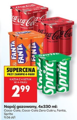 Napój gazowany Zero Cukru 330 ml promocja w Biedronka