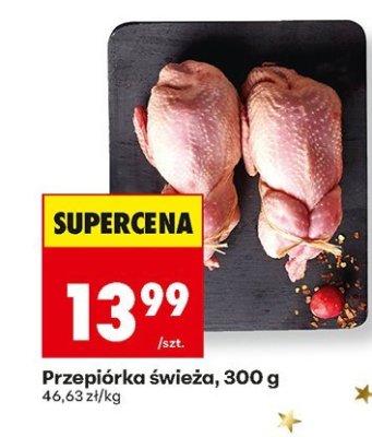 Przepiórka świeża, 300 g promocja w Biedronka