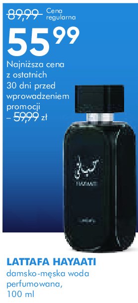 Woda perfumowana Lattafa hayaati promocja