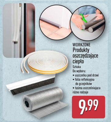 Produkty oszczędzające ciepło WORKZONE promocja w Aldi