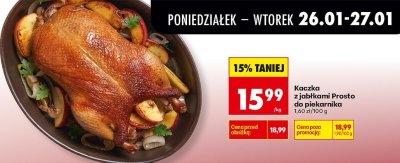 Kaczka z jabłkami Prosto do piekarnika promocja w Biedronka