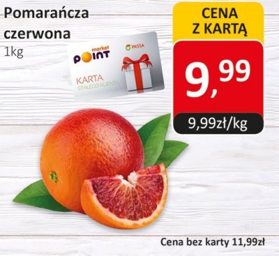 Pomarańcza czerwona promocja w Market Point