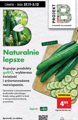 Ogórek Go Bio promocja w Biedronka