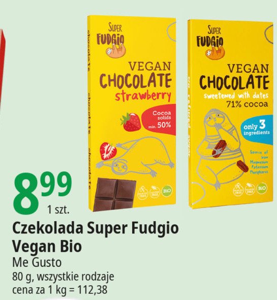 Czekolada daktylowa Super fudgio promocja