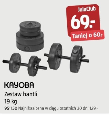 Zestaw hantli Kayoba 19 kg promocja w Jula