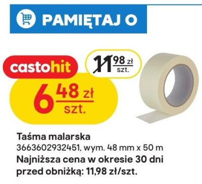 Taśma malarska promocja w Castorama