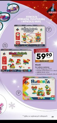 Klocki Małych Geniuszy: Klocki Pitagorasa  promocja w Biedronka