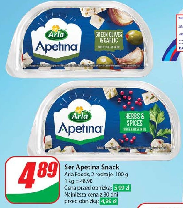 Ser feta z zio艂ami i przyprawami Arla apetina promocja