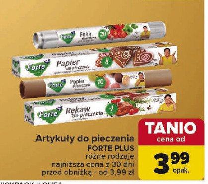 Papier do pieczenia 8 m Forte+ (podmarka) promocja w Carrefour