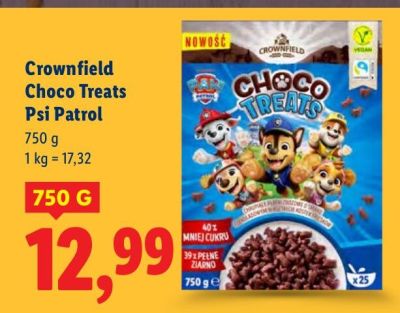 Płatki Choco Treats Psi Patrol promocja w Lidl