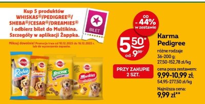 Karma Pedigree różne rodzaje promocja w Żabka