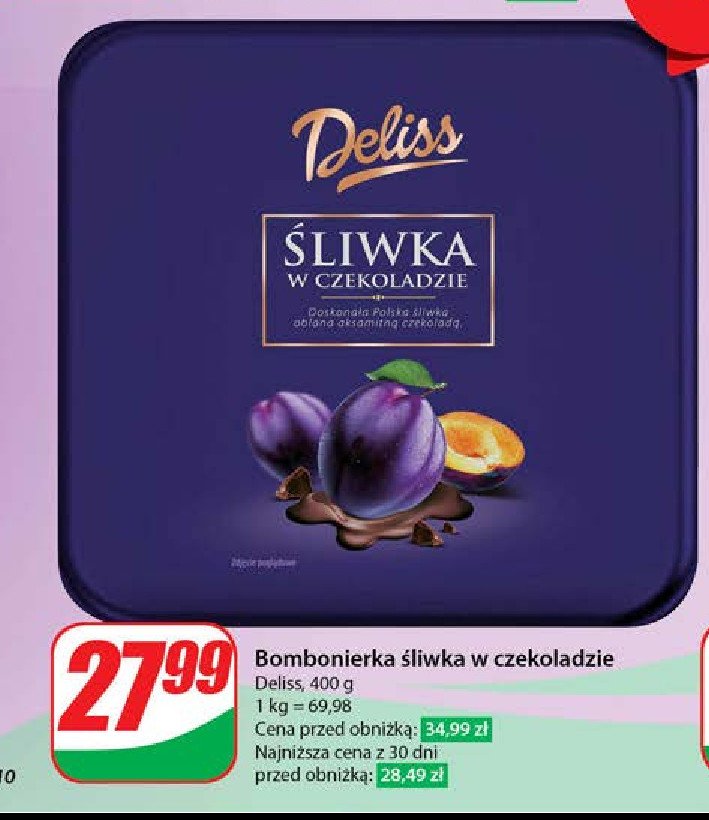 Śliwka w czekoladzie Deliss promocja