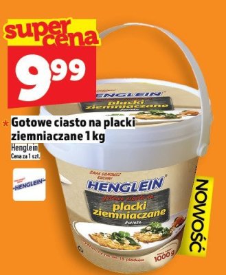 Ciasto na placki ziemniaczane Henglein 1 kg promocja w TOPAZ