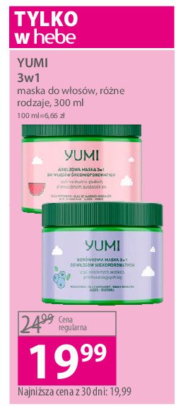 Maska borówkowa Yumi cosmetics promocja
