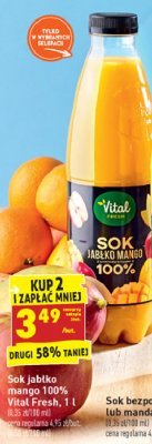Sok pomarańczowy Vital fresh promocja