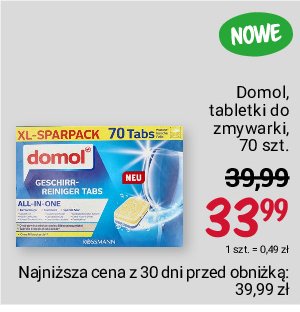 Tabletki do zmywarki Domol promocja