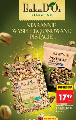 Pistacje prażone Bakad'or 250g niesolone promocja w Biedronka