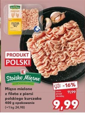 Mięso mielone z fileta z piersi kurczaka Stoisko mięsne promocja