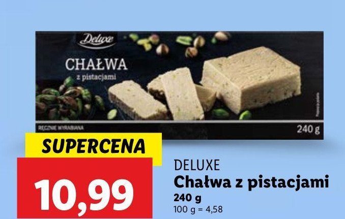 Chałwa z pistacjami Deluxe promocja w Lidl