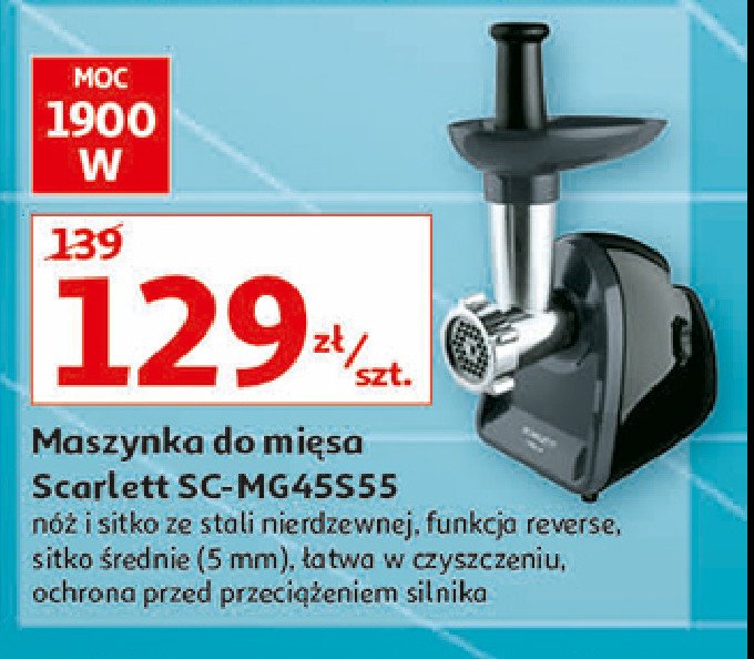 Maszynka do mielenia mi臋sa sc mg45s55 Scarlett promocja
