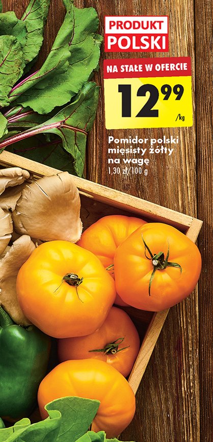 Pomidory polskie mięsiste żółte promocja