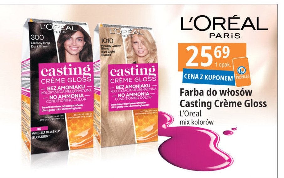 Farba do w艂os贸w 1010 mro藕ny blond L'oreal casting creme gloss promocja