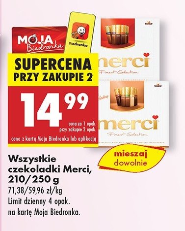 Bombonierka mus czekoladowy Storck merci promocja