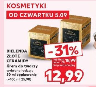 Krem do twarzy 60+ Bielenda złote ceramidy promocja