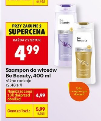 Szampon do włosów różne rodzaje promocja w Biedronka