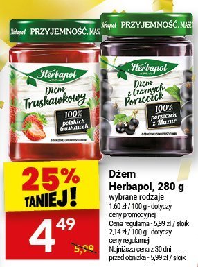 Dżem Herbapol, 280 g promocja w Twój Market