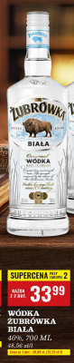Wódka ŻUBRÓWKA BIAŁA 40%, 700 ML promocja w Biedronka