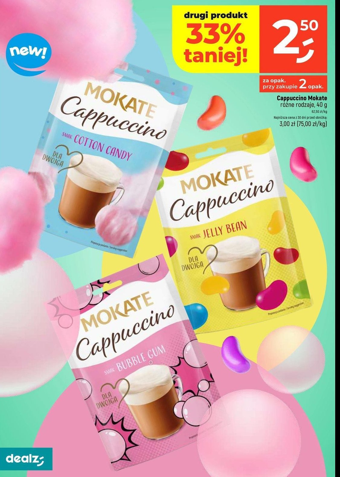 Capuccino bubble gum Mokate cappuccino promocja