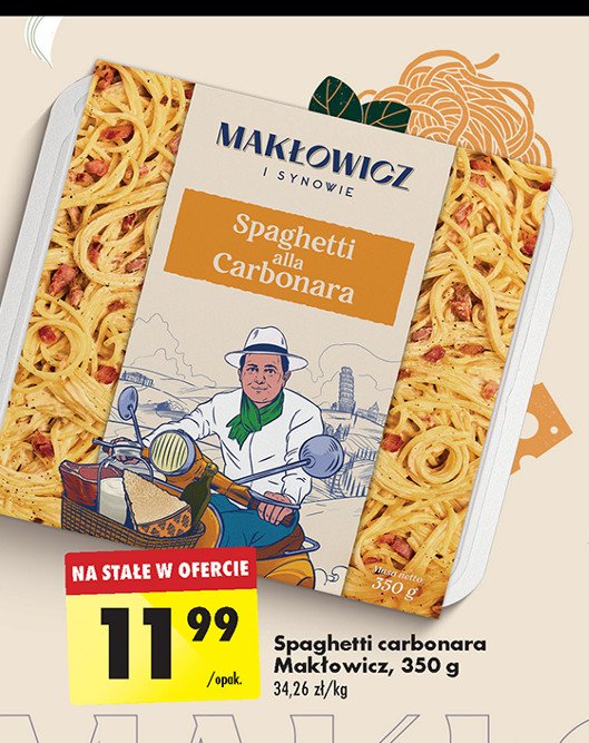 Spaghetti carbonara Makłowicz i synowie promocja