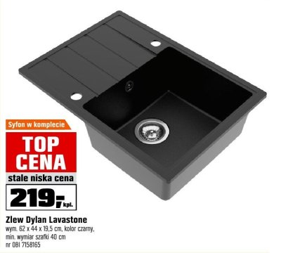 Zlew Dylan Lavastone promocja w OBI