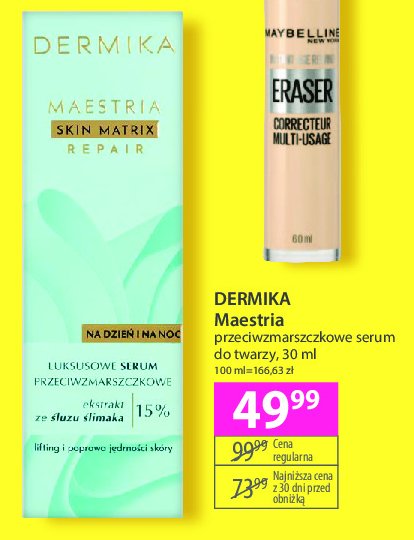 Serum do twarzy Dermika maestria promocja