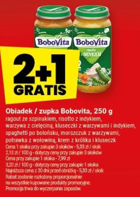 Obiadek / zupka Bobovita promocja w Twój Market